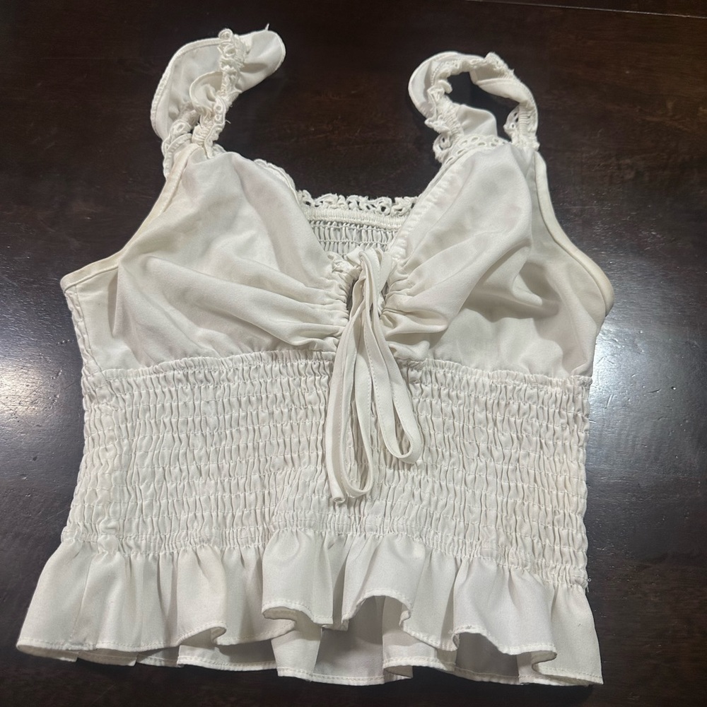 White y2k medium top